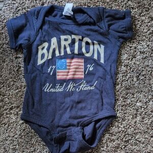 Rabbit Skins 6mo Flag Onesie